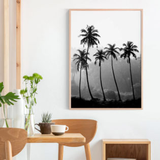 PALM-SILHOUETTE-Lifestyle-Framed-Print