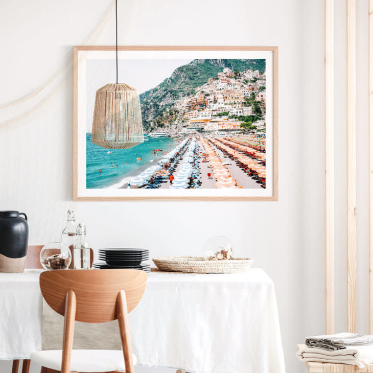 POSITANO-DECKCHAIRS-Lifestyle-Framed-Print