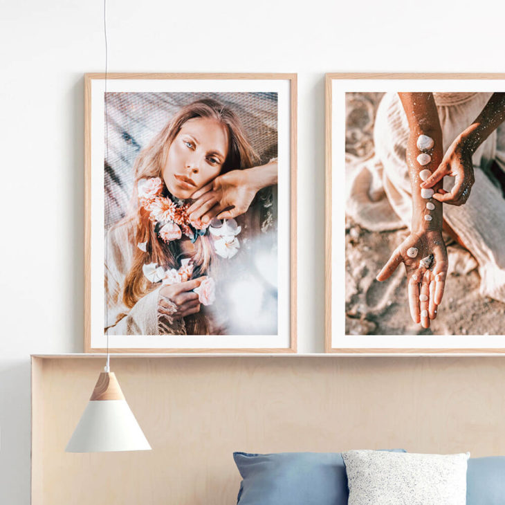 Boho-Soul-Sea-Shells-Framed-Prints