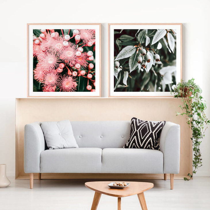 Bush-Florals-Gum-Leaves-Oak-Framed-Prints