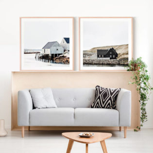 FISHING-SHACK-WOODEN-HOUSE-Lifestyle-Oak-framed-prints