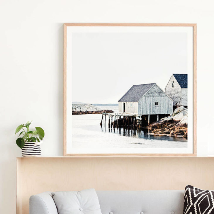 Fishing-Shack-Framed Print-1