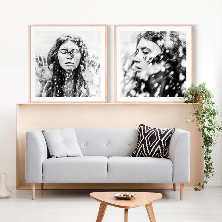 WANDERING-NOMAD-SOUL-Oak-Framed-Prints