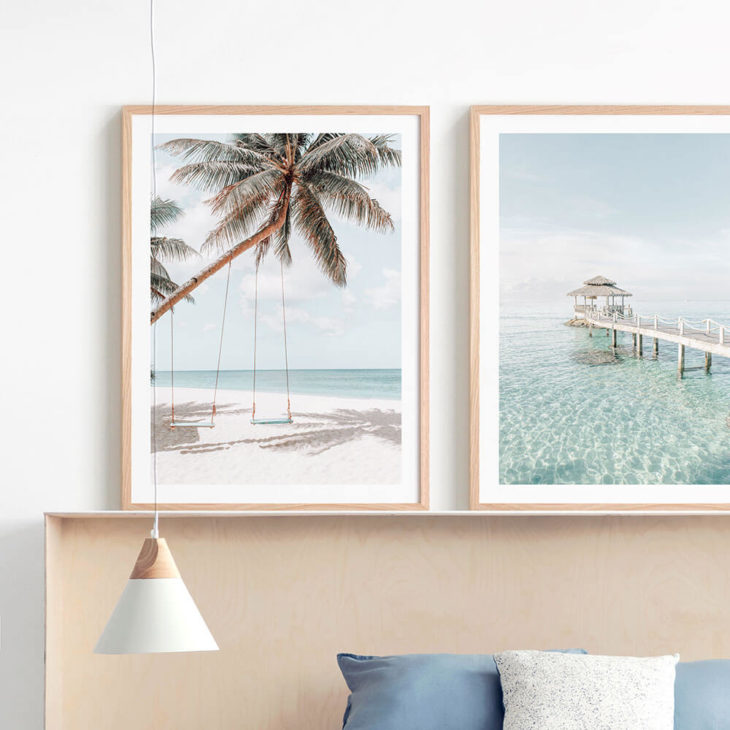 Beach-Swings -Lifestyle-Framed-Print