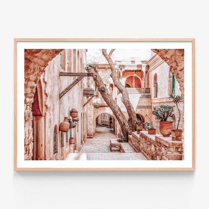 FP1159-Agadir-Medina-Oak-Framed Print