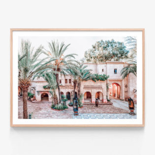 FP1160-Agadir-Streets-Oak-Framed Print
