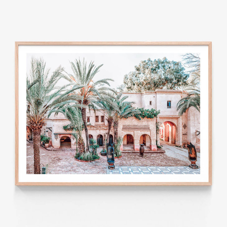 FP1160-Agadir-Streets-Oak-Framed Print