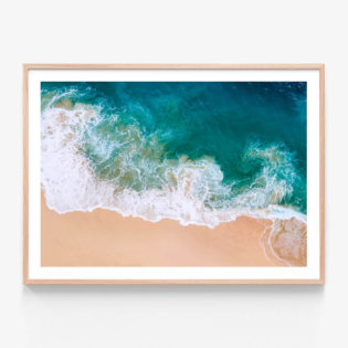 FP1162-Ocean-Power-Oak-Framed Print