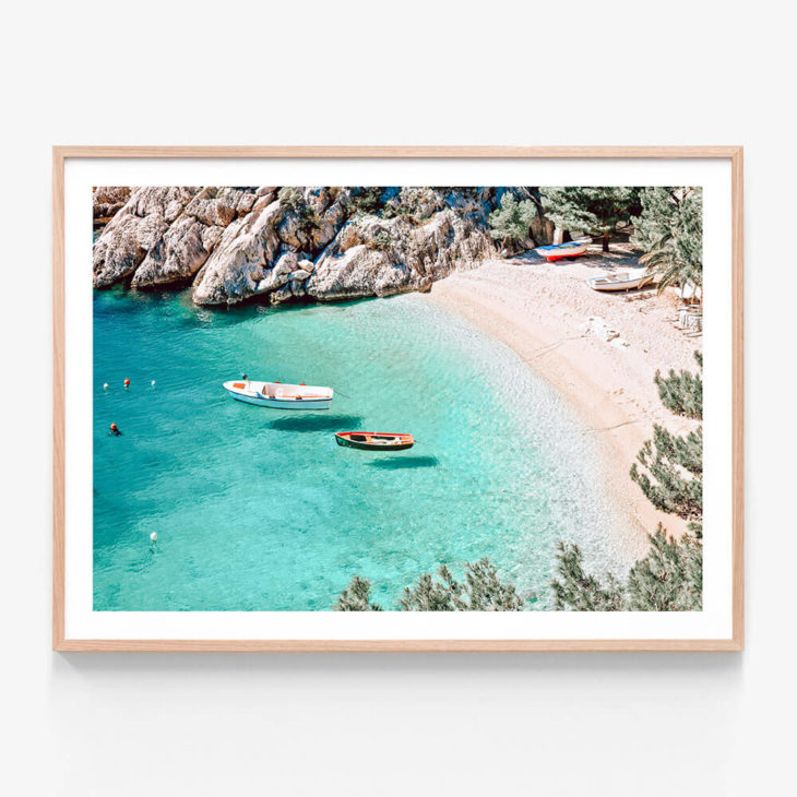 FP1163-Crystal-Cove-Oak-Framed Print