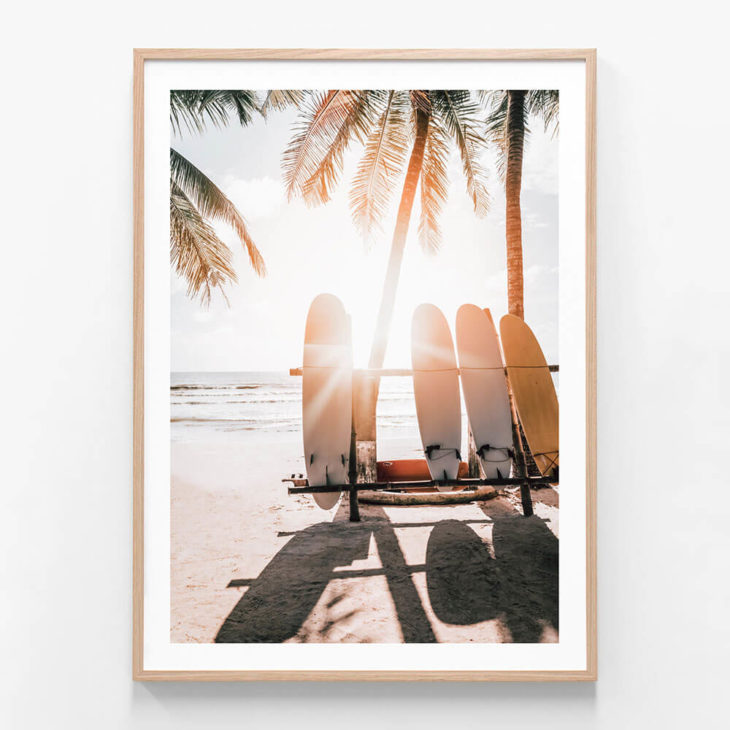 FP1187-Boards-In-The-Sun-Oak-Framed-Print