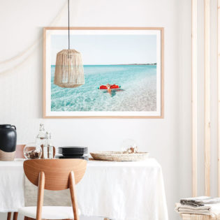 Watermelon-Float -Lifestyle-Framed-Print