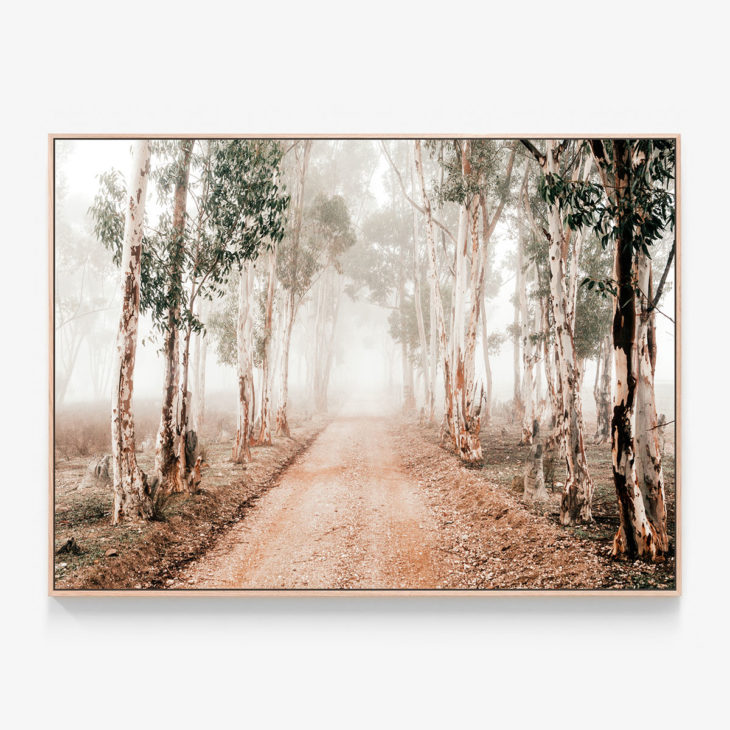 Winter-Gums-Oak-Framed-Canvas