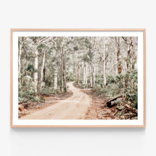 Bush-Tracks-Oak-Framed-Print