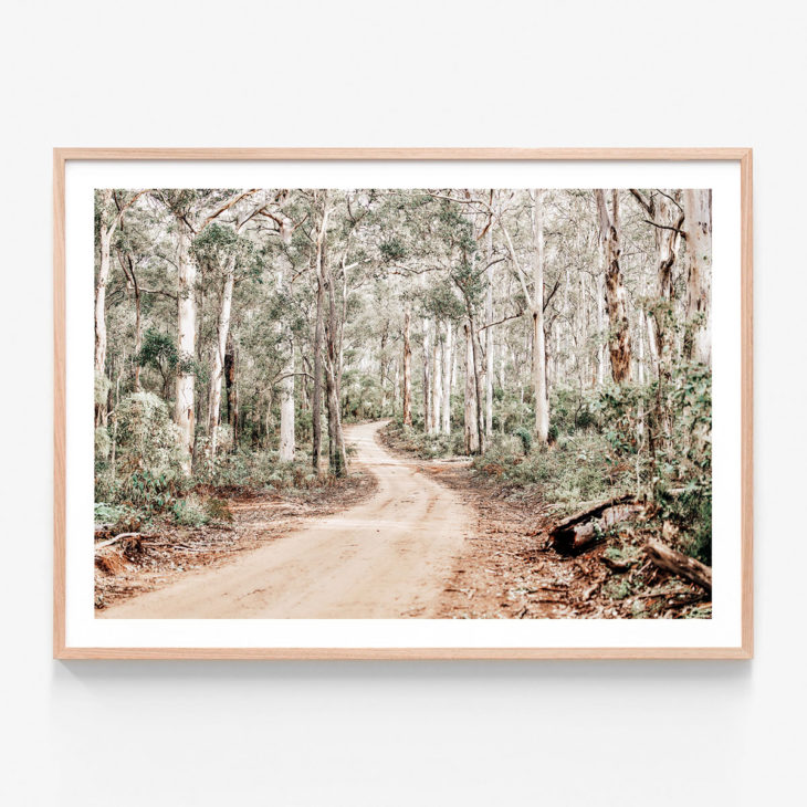 Bush-Tracks-Oak-Framed-Print