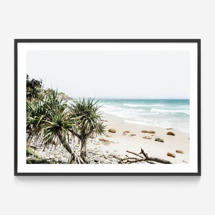 Byron-Beach-Black-Framed-Print