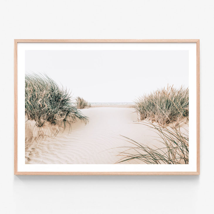 Dune-Entrance-Oak-Framed-Print