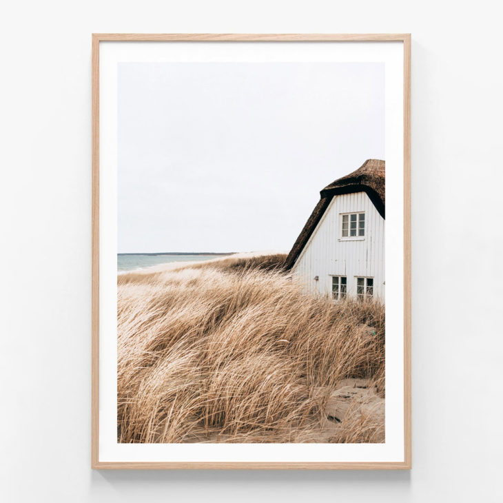 Fishermans-House-Vertical-Oak-Framed-Print