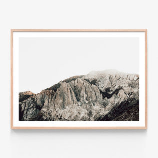 Mountain-Range-Oak-Framed-Print