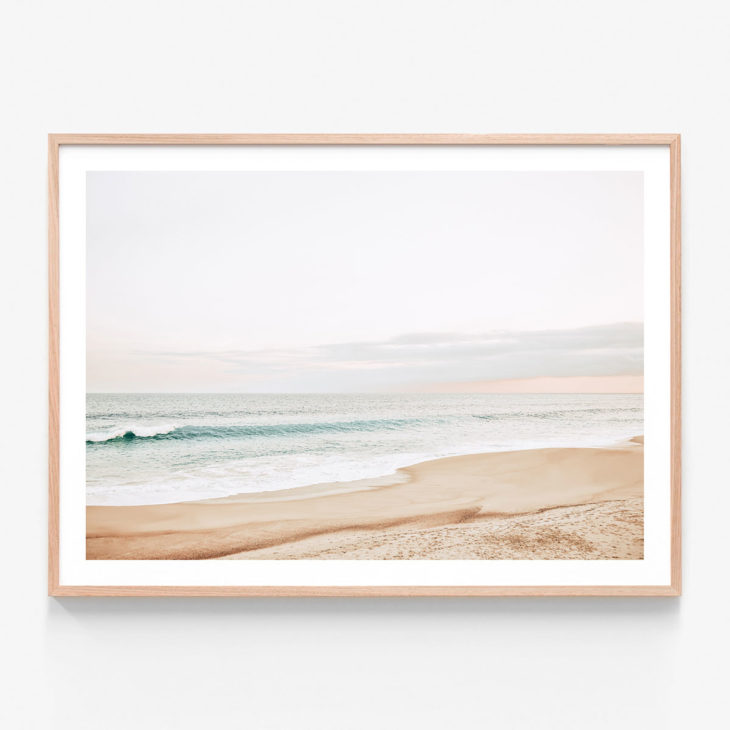 Pastel-Coast-Oak-Framed-Print