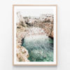 Puglia-Beach-Oak-Framed-Print
