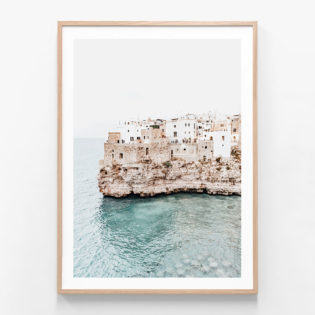 Puglia-Town-Oak-Framed-Print