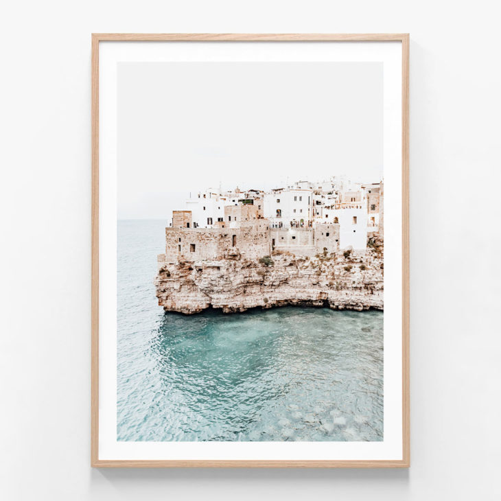 Puglia-Town-Oak-Framed-Print
