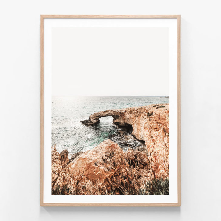 Rocky-Arch-Oak-Framed-Print