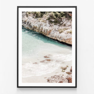 Rocky-Cove-Black-Framed-Print