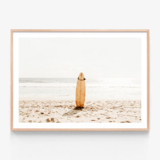 Surfing-Life-Oak-Framed-Print